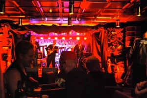 Local heroes The Riotous on stage