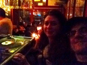 Spinning at Wowsville with wifey Dj Morticia.